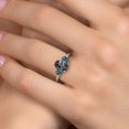 thumbnail image 4 of Gem Stone King 10K Two Tone Gold Green Mystic Topaz and London Blue Topaz Engagement Ring for Women | 2.96 Cttw | Oval 9X7MM | Gemstone November Birthstone | Size 9, 4 of 6