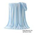 thumbnail image 3 of OAVQHLG3B Striped Flannel Throw Blanket, Soft Cozy Striped Blanket for Couch, Sofa, or Bed - 28"x55", 3 of 6