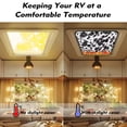 thumbnail image 3 of XYZCANDO Cow RV Window Shade Fire Camper Window Cover RV Skylight Cover Foldable RV Black Out Shade for Window RV Roof Vent Skylight Insulator Window Cover RV Accessories Sunshade Black, 3 of 7