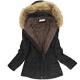 thumbnail image 3 of OneBling 2022 Abrigo De Invierno Para Mujer Con Capucha Gruesa Y Cálida Parka Párrafo Largo Acolchado De Algodón Otoño Cálido Suave Chaquetas Ropapangjing, 3 of 4