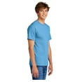 thumbnail image 3 of Port & Company Men's Core Blend Durable T-Shirt Aquatic Blue Small, 3 of 3
