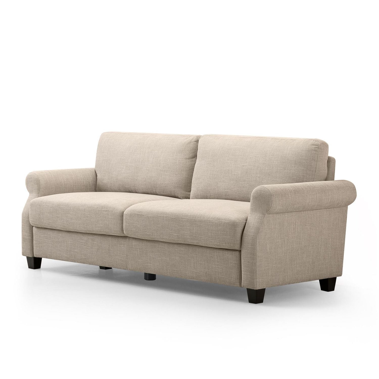 Zinus Josh Traditional Modern 3-Seater Upholstered Sofa Couch, Beige
