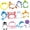 B, variant on 360 Sheets Cartoon Note Paper Adhesive Notes Pocket Memo Pad Reminder on Journal Notebook Planner Calender Computer