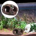 thumbnail image 2 of AURORA TRADE Aquarium Decor, Hollow Wood Bucket, Medium Sized Resin Barrel for Fish Tank Ornament, Betta Fish/Small/Tinny Fish Hideouts Wood House, 2 of 5