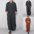 thumbnail image 4 of Muslim Men Robe Baggy Arab Thobe Jubba Kaftan Robes Clothing Long Gown, 4 of 4