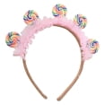 thumbnail image 3 of Bandeau de Cheveux Bonbon pour Filles Thème Ludique Accessoire Élastique Réglable pour Rue Décontractée, 3 of 4