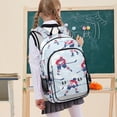 thumbnail image 7 of FORMRS Unisex School Backpack 17" Student Travel Bag with Laptop Compartment, Blue Ice Hockey, 7 of 7