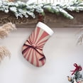 thumbnail image 6 of Yiaed Retro Bow Print Christmas Stockings, Christmas Stockings Hanging Ornaments, Christmas Stockings for Family Christmas Holiday Decorations, 6 of 7
