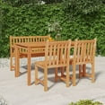 thumbnail image 1 of vidaXL 4 Piece Garden Dining Set Solid Wood Teak, 1 of 5