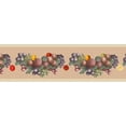 thumbnail image 5 of Dundee Deco's Peel and Stick Wallpaper Border - Nature Green Purple Red Fruit Wall Border Retro Design, 15 ft x 7 in, Self Adhesive, 5 of 6