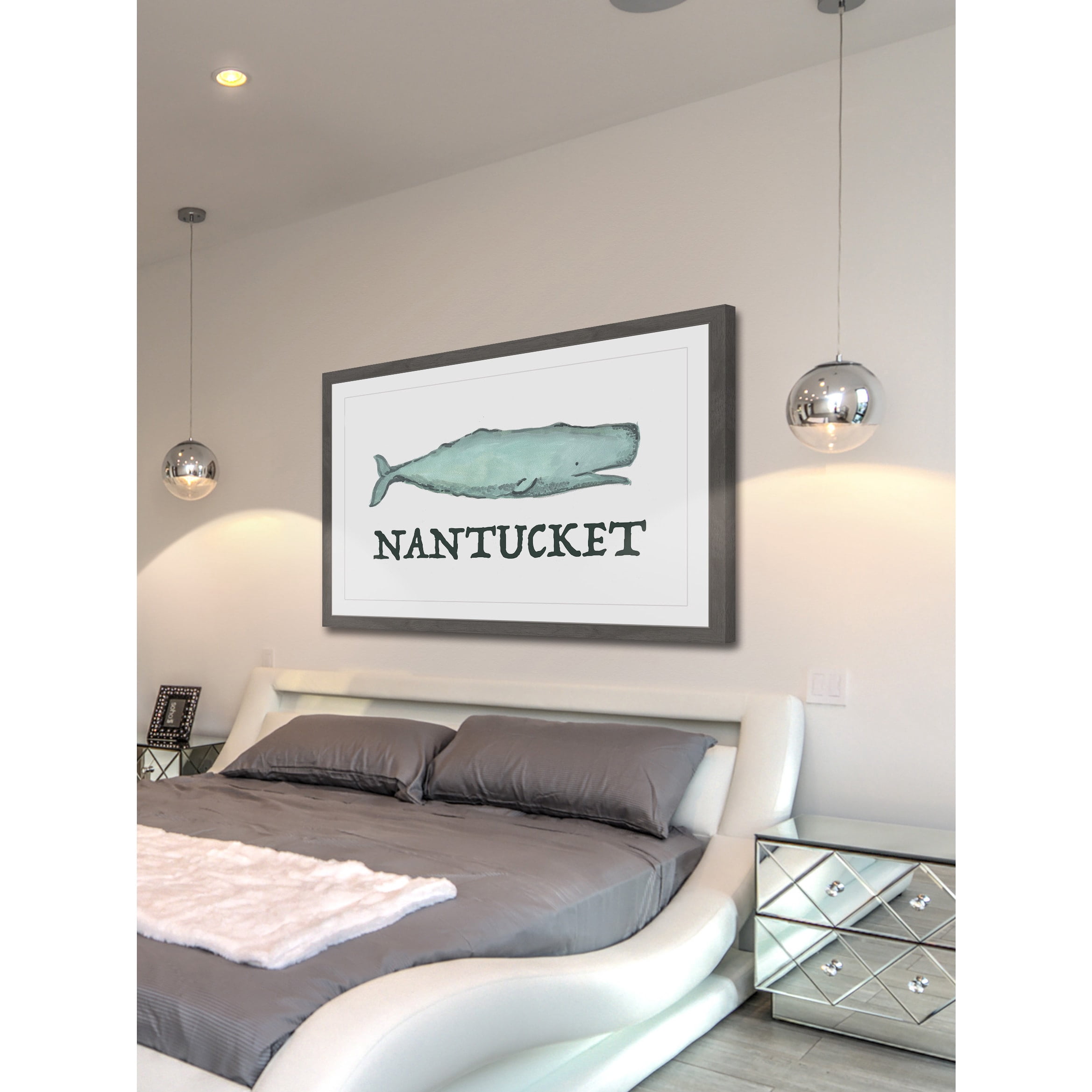 "Long Live Nantucket" Framed Painting Print