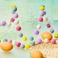 thumbnail image 6 of Macaron Color Pom Pom Garland Decorations for Girls Room, Nursery, Birthday Party, Baby Shower - Hanging Ball Strings for Wall Ceiling Decor, Children’s Bedroom Decorations, 6 of 6
