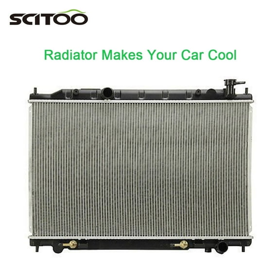 SCITOO Full Aluminum Radiator Replacement for 2003 2004 2005 2006 2007 for Nissan Murano Sport Utility 3.5L 2578 Plastic Radiator