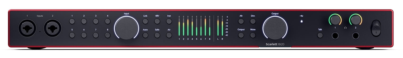 Focusrite Scarlett 18i20 4th Gen USB Audio Interface with Software Suite