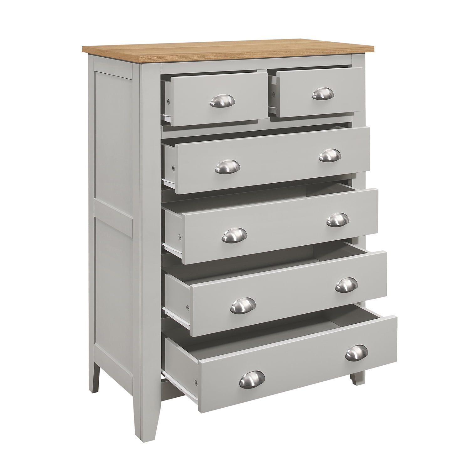 Kadyn 3 Pieces Country Gray with Oak Top Bedroom Sets, Queen Wood Bed with Headboard, Modern MDF Nightstand and Chest for Bedroom. Gray Kadyn 3 Pieces Country Gray with Oak Top Bedroom Sets, Queen Wood Bed with Headboard, Modern MDF Nightstand and Chest for Bedroom. Gray
