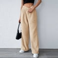 thumbnail image 4 of Women's Plus Size Lined Sweatpants Winter Warm Fuzzy Casual Comfortable Soft Solid Color Pants for Ladies, 4 of 6