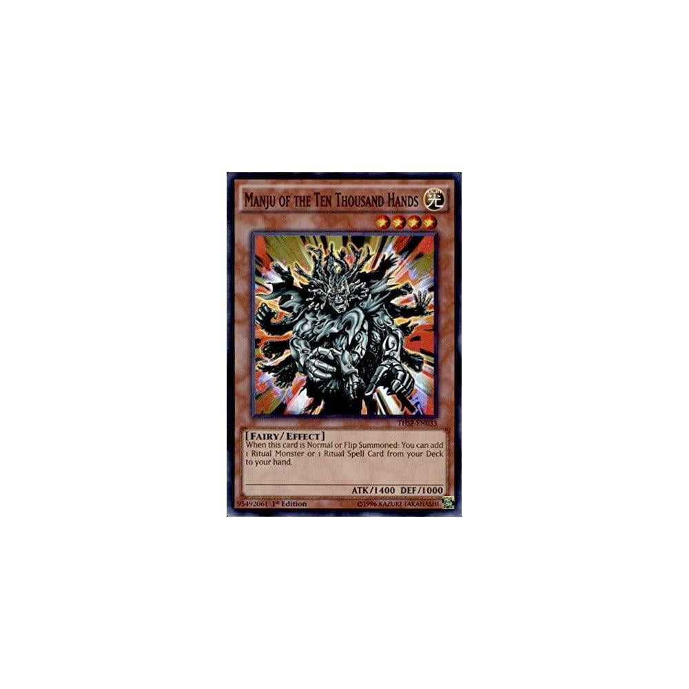 Manju of the Ten Thousand Hands THSF-EN033 Super Rare 1st Edition YuGiOh