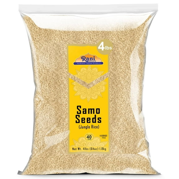 Rani Samo Seeds Whole (Japanese barnyard millet/Jungle Rice/Samak Rice) Echinochloa frumentacea 64oz (4lbs) 1.81kg Bulk ~ All Natural | Vegan | Gluten Friendly | Kosher | NON-GMO | Indian Origin