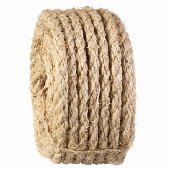 Everbilt 1/4" x 50 ft Manila Twist Rope Natural Fiber