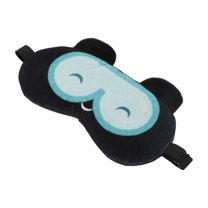 Unique Bargains 1 Pc Black Blue Cartoon Swimming Goggles Sleep Mask Soft Eye Shade Cover for Travel for Rest