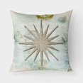 thumbnail image 1 of Caroline's Treasures SB3024PW1818 Shells Navigation Star Canvas Decorative ow, 18" x 18", Multicolor, 1 of 1