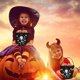 thumbnail image 3 of Decoración de Halloween Decoraciones de Halloween Bolsa de dulces de Halloween Cubo de dulces Accesorios de decoración Cesta de mano para niños, 3 of 6