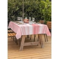 thumbnail image 2 of Outdoor Tablecloth with Umbrella Hole and Zipper, Pink Ombre Rectangle Table Cloth 54x80 Inch Waterproof Tablecloth, Modern Abstract Art Farmhouse Picnic Table Cover for Patio Camping, 2 of 7