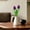 Dark Purple1, variant on Artificial Tulips Faux Flower Bouquet for Wedding Centerpiece Vase Home Table (13X2In, 2Pcs) Light Green