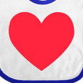 thumbnail image 4 of Inktastic Valentine's Day Red Heart Boys or Girls Baby Bib, 4 of 4
