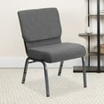 thumbnail image 2 of Flash Furniture Gray Fabric Church Chair,PK4 4-XU-CH0221-GY-SV-GG, 2 of 9