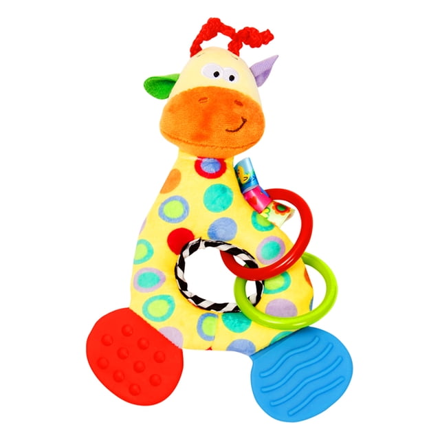 Sonajero y Mordedor Colgante Multisensorial para Bebé-COLOR A-GIRAFFE
