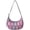 Pineapple-16, variant on Pineapple Nylon Crescent Bag for Women Men Trendy, Medium Crossbody Dumpling Bags with Adjustable Strap Lightweight Travel Shoulder Tote Half Moon Hobo Bag