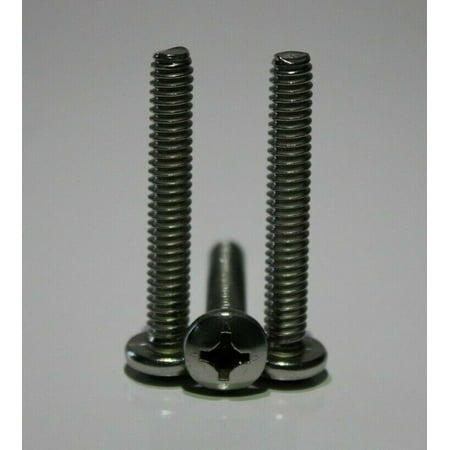 

1/4 -20 Phillips Pan head Machine screws Stainless steel 18-8 (1-3/4in. 5)