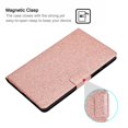 thumbnail image 4 of Dteck Case for Samsung Galaxy Tab A 8.0" SM-T290 T295 (2019 Released),Magnetic Bling Glitter PU Leather Card Holder Wallet Folio Kickstand Shockproof Cover 8-inch, Rosegold, 4 of 5