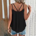 thumbnail image 4 of Playeras,Blusas y Tops,Ropa para Mujer Damas Camisetas Chalecos para mujer Verano Casual Moda Tops Correa Gasa Sin mangas Camiseta sin mangas (Black, L), 4 of 6