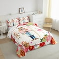 thumbnail image 3 of Feelyou Christmas Gift 01, Funny Nutcracker Twin Comforter Sets, Western Festival Reversible Bedding Set, Microfiber Bedroom Decor,2-Piece, 3 of 8