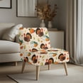 thumbnail image 3 of HELLHERO Turkey Harvest Scene Dustproof Elastic Bottom Armless Accent Chair Cover Stain Protection Armless Accent Chair Protector for Armless Chair, 3 of 8