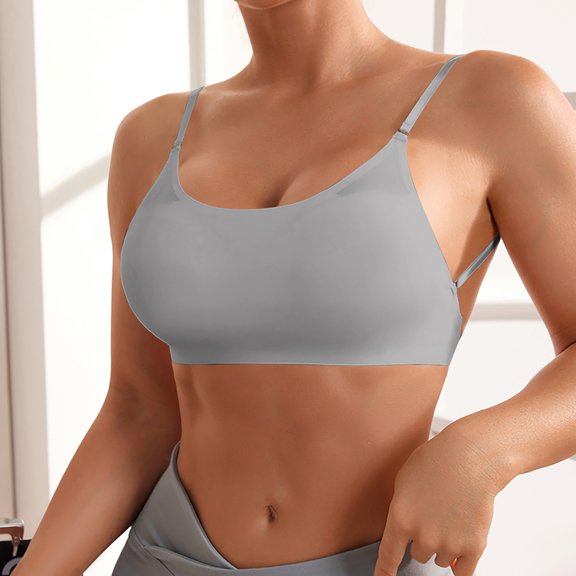 TIANZEN Women’s Convertible Backless Wireless Bra Breathable Thin Sports Underwear With Detachable Sports Bra with Support Women Bra Set And Underwear plus Size Sports Bras for Women with Support