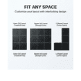 thumbnail image 3 of 0.56" Thick 6-24 Pcs 24-96 Sq Ft Exercise Equipment Mats, High-Density Rubber Top EVA Foam Interlocking Mats 24x24in, Heavy-Duty Treadmill Mat for Hardwood Floors Home Gym Mat, 3 of 6