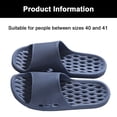 thumbnail image 2 of Shower Slippers Bathroom Anti-Slip PVC Indoor House Sandals, 2 of 5