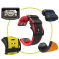 thumbnail image 3 of Correa de muñeca para reloj deportivo Garmin-Fenix6 resistente al agua, dos colores, 22, amarillo y negro, 3 of 5