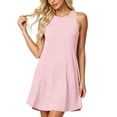thumbnail image 3 of Tsivenald Casual Summer Dresses for Women Sleeveless Crew Neck Striped Mini Dress with Side Pockets Loose Swing Tunic Dress, 3 of 6