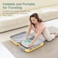 thumbnail image 2 of Silla alta para bebé YOLEO con asiento elevador de altura ajustable, color verde, 2 of 8
