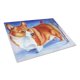 thumbnail image 1 of Tabla de cortar de vidrio grande multicolor Caroline's Treasures Corgi Cardinal Buddy 7411LCB, 1 of 1
