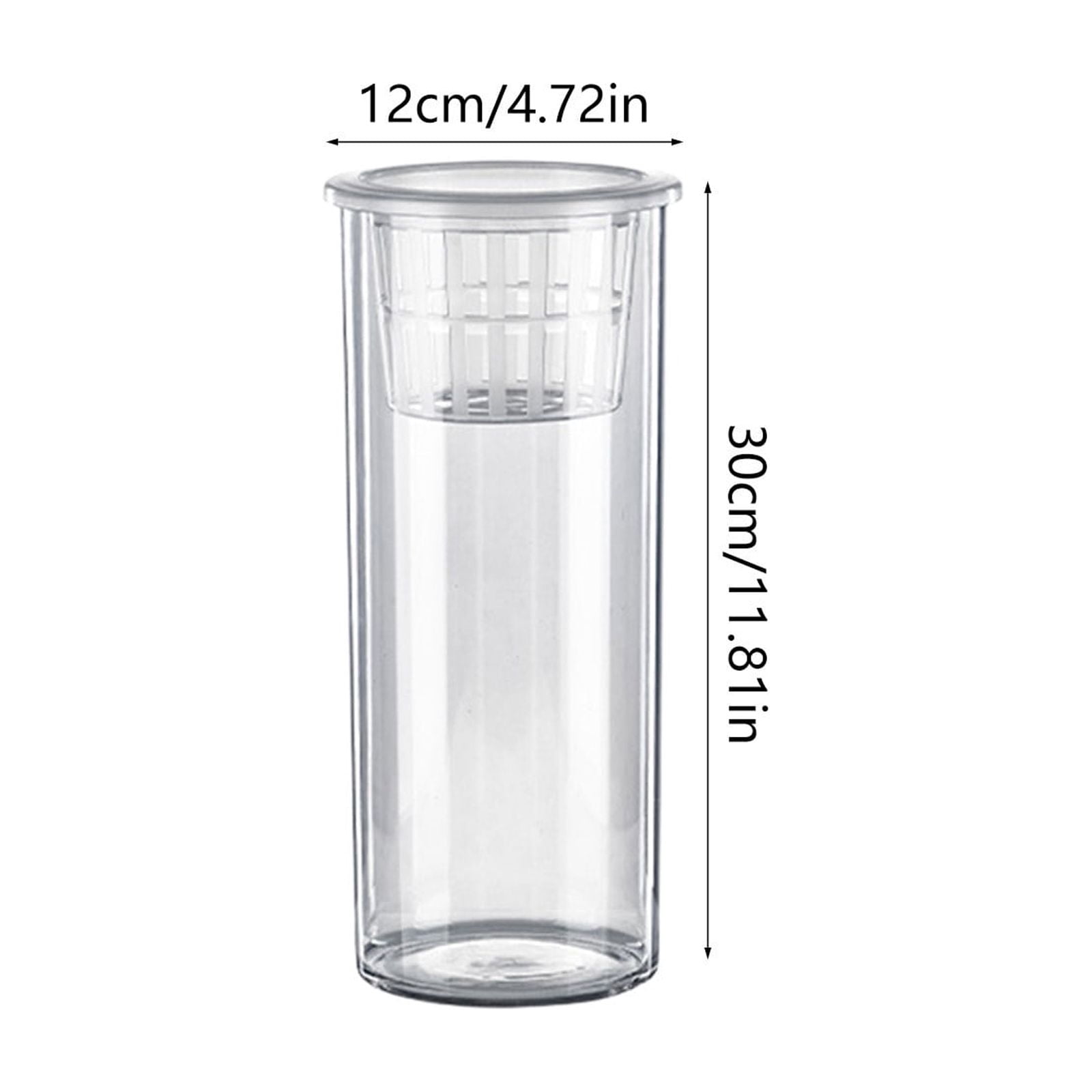 Goldfish Bowl Fish Tank for Goldfish Plastic Aquarium Home Decor Clear Fish Tank for Desktop Suitable for Tabletops Living Room Bedroom Ornaments
