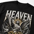 thumbnail image 4 of Men's Angel Graphic T-Shirt, Unisex Classic Fit Cotton Tee, 4 of 9