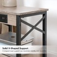 thumbnail image 5 of HOOBRO Set of 2 Farmhouse Nightstand End Table with Drawer, USB Ports and Power Outlets Bedroom Gray BG128UBZP201G1, 5 of 5