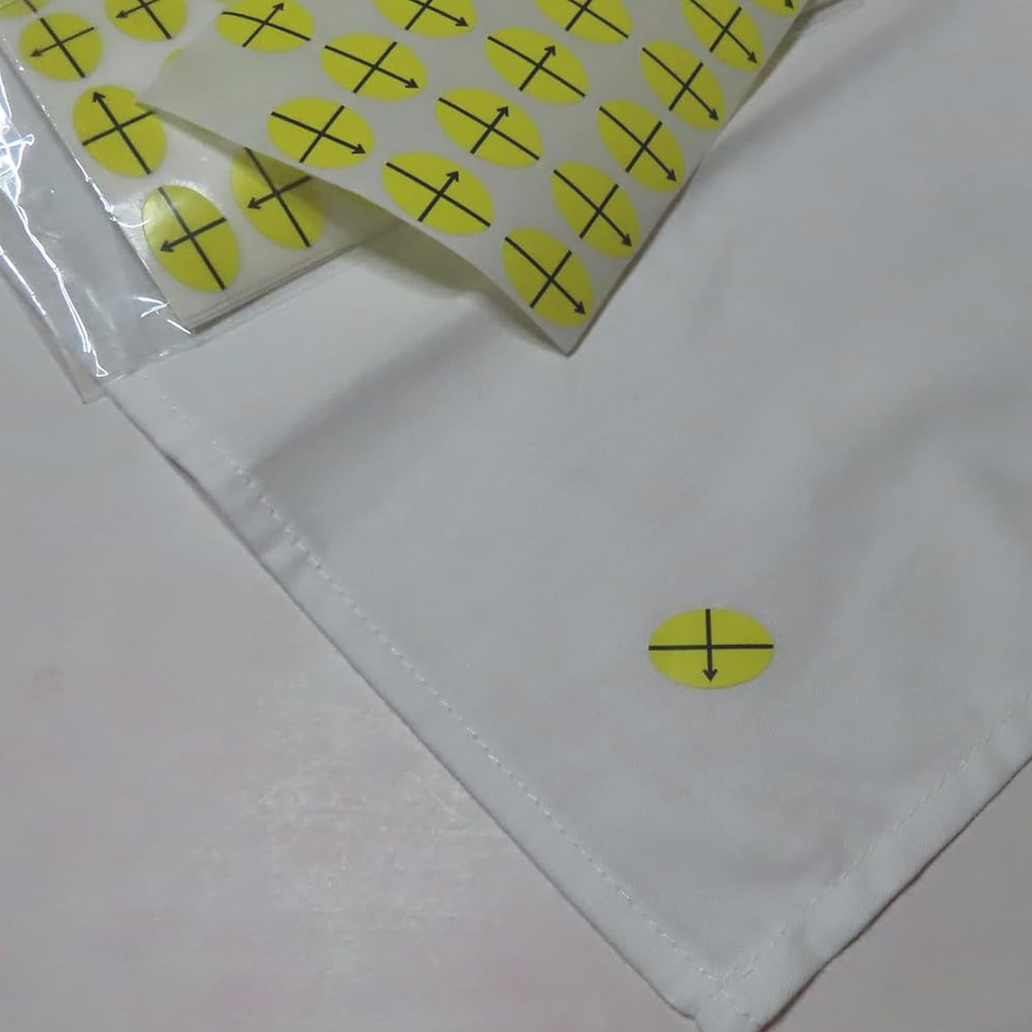 3/4" x1/2" Machine Embroidery Design Placement Reusable Embroidery Target Labels Target Stickers Oval Shape Target Yellow Planner Calendar Sticker 360 Pcs