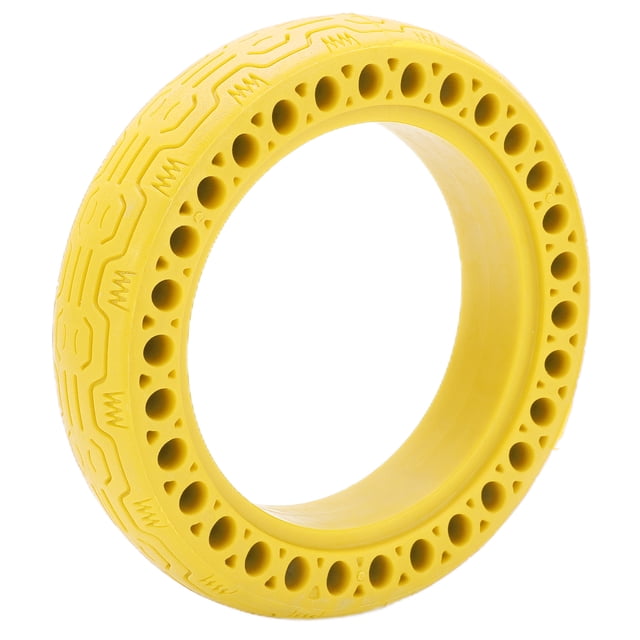 Neumáticos sólidos huecos para patinete eléctrico 8,5x2,0, neumático antideslizante antipinchazos para Xiaomi M365, color amarillo