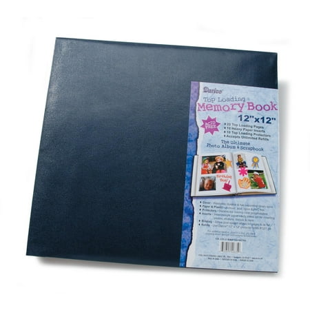 Scrapbook Navy Blue 12X12 With 10 Top Load Page